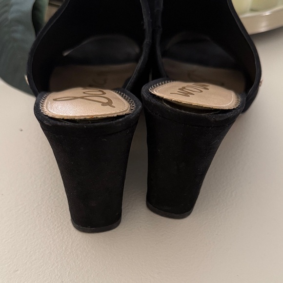 Sam Edelman Black Suede Mules - Picture 6 of 9